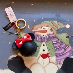 NWT Kate Spade Minnie Mouse Key Fob